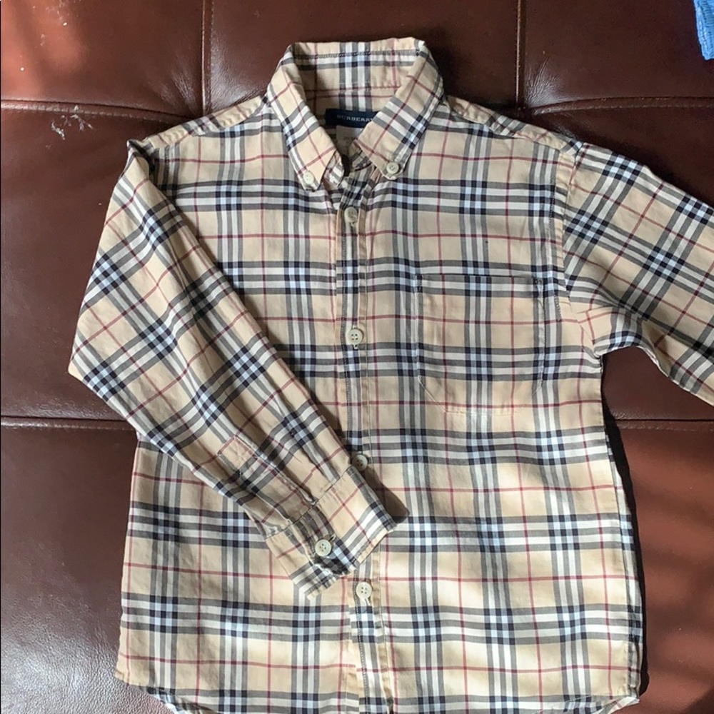 Boys Burberry Button Down Size 6